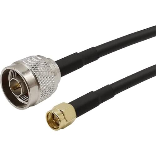 1Pcs 4M SMA Male to N Male Plug RF Coaxial Cable LMR-200 Jumper Connector N Male to SMA Plug Coax LMR 200 Pigtail Wifi Antenna