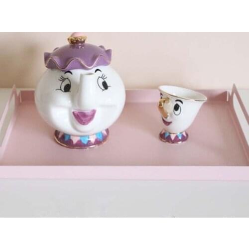 Creative Coffee Cup Beauty and Son of the Beast Lady Potts: Tea Set Kung Fu Cup Set for Friends