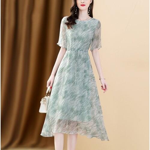 Only Plus Printed Bohemian Summer Sweet Dress O-Neck Irregular hem Sashe Casual High Waist Vacation Beach Long Dresses