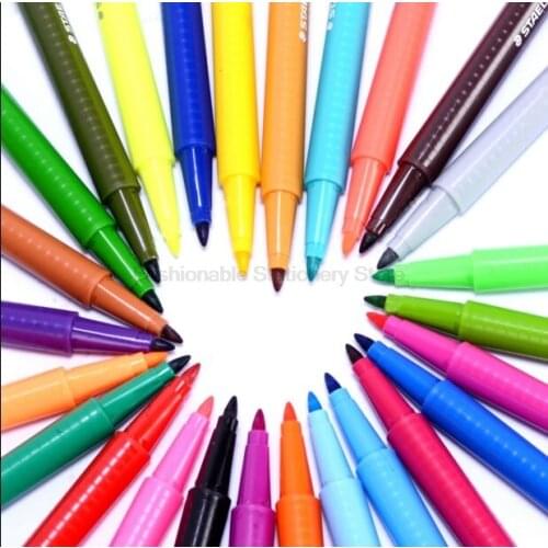 STAEDTLER 323 TB26JB Colored Watercolor Marker Pen Highlighter School Stationery Office Supplies Drawing Art Marker 26 Colors