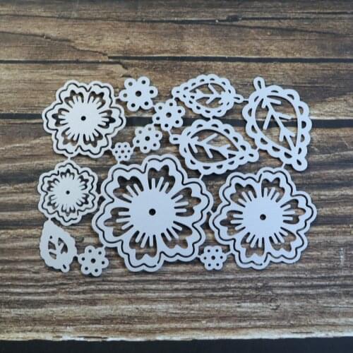 Flowers and Leaves Set Metal Cutting Dies for DIY Scrapbooking/Card Making/Kids Fun Decoration Supplies