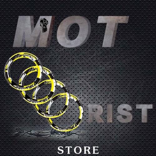 A set of 4pcs Thick Edge Outer Rim reflective Sticker Stripe Wheel Decals Fit for BMW S1000RR s1000rr