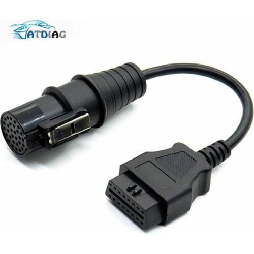 New OBD Adapter For IVECO 30Pin to 16Pin Female Truck OBD2 Cable OBDii Connector For IVECO 30 pin to OBD2 16 pin