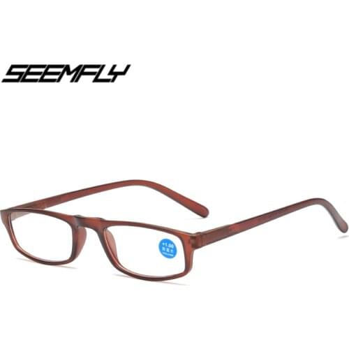 Seemfly Fashion Vintage Anti Blue Light Reading Glasses Classic Full Frame Unisex Driving Outdoor Travel Goggle Eyewear New
