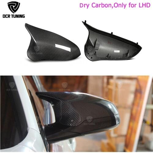 Real M3 M4 replacement part side door mirror cover for BMW M3 M4 f80 f82 f83 2014 2015 2016 - UP Dry Carbon side caps