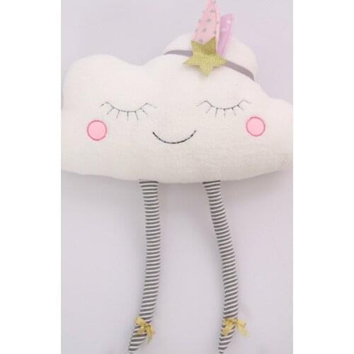 New 40/57cm Ins Kawaii Cloud Plush Pillow Soft Cushion Stuffed Plush Toys For Children Baby Kids Creative Gift Girl Home Decor