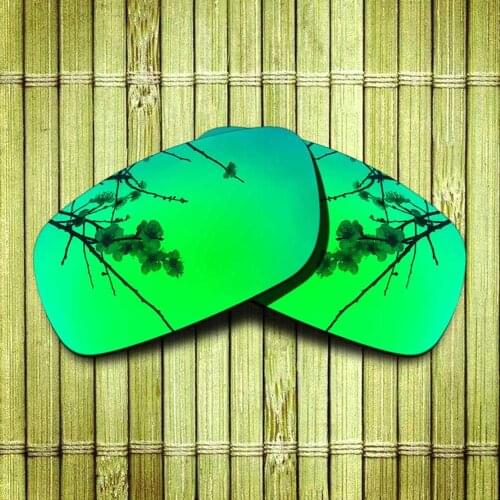 Polarized Replacement Lense For-Oakley Crankshaft Sunglasses Frame True Color Mirrored Coating - Green Options