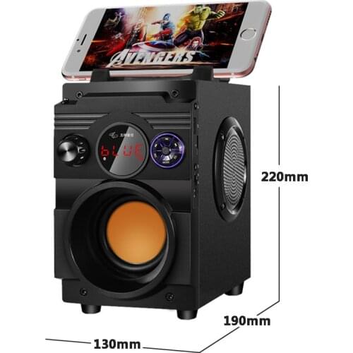 20W Portable Big Power Bluetooth Speaker 3D Stereo Wireless Column Subwoofer Bass Party Speakers Sound Box Support FM Radio AUX