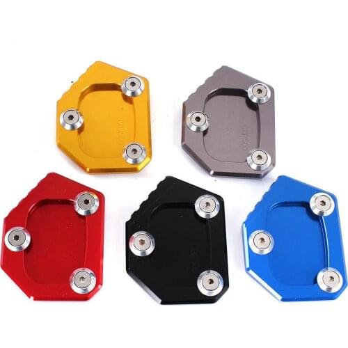 Professional Aluminum Motorcycle Kickstand Side Stand Extension Pad Plate Cover for Honda CB400 NC700 CB250F