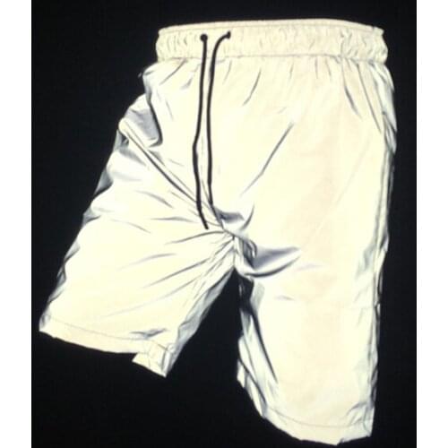 Men Summer Reflective short Casual Sweatpants Hip Hop Dance Skateboard Streetwear harajuku night Sporting Bermuda joggers Shorts