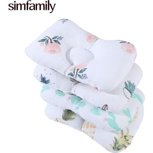 [Simfamily] Cute Baby Concave Pillow Room Bedding Decor Infant Baby Boys Girls Sleeping Cushion Neck Support Pillows Kids Gifts