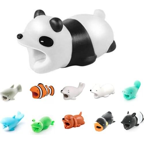 USB Cable Animal Protect Organizer Wire Protector Winder for IPhone Xiaomi Dropship Charging Cable Protector Rack