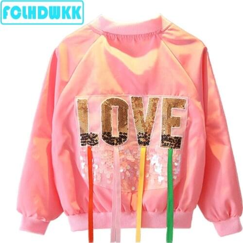 2-14Y Summer 2020 Girls Jackets Children Outerwear Embroidery Girls Coats Casual Jackets For Girls Love Flower Kids Clothes