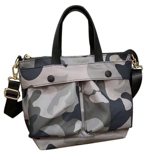 Women Tote Bag Stylish Waterproof Nylon Ladies Shoulder Bag Beach Travel Bag for Work Shopping School Black Large Shoulder Bags