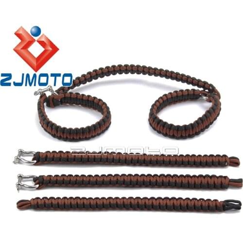 ZJMOTO High Quality Paracord Grab Handles Weave Red Full Set For Jeep Wrangler CJ YJ TJ JK 2-door Free Shipping