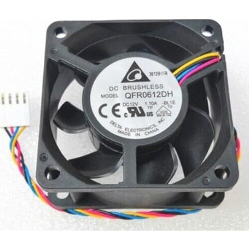 6025 6CM QFR0612DH 12V 1.10A double ball 4-wire speed regulating fan