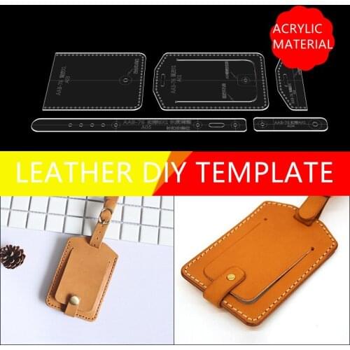 Acrylic Mold Version Type Card Package Identification Plate Template Handmade Leather Diy Production Model Acrylic Board