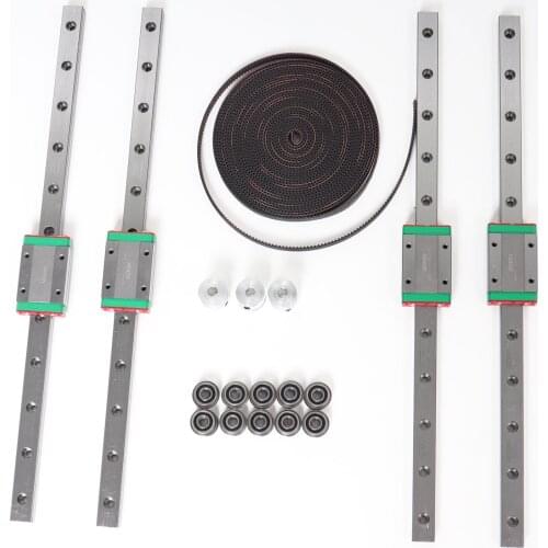 Blurolls Voron Switchwire motion system kit Hiwin Linear Rail MGN12H Gates GT2 LL-2GT RF 5Meters Open Belt 20Teeth 2GT pulley