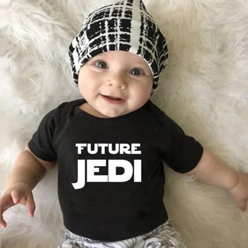 Future Jedl Newbaby Simple Print Baby Bodysuit Pregnancy Announcement Boys Girls Bodysuit Black Toddler Baby Ropa Outfits Summer