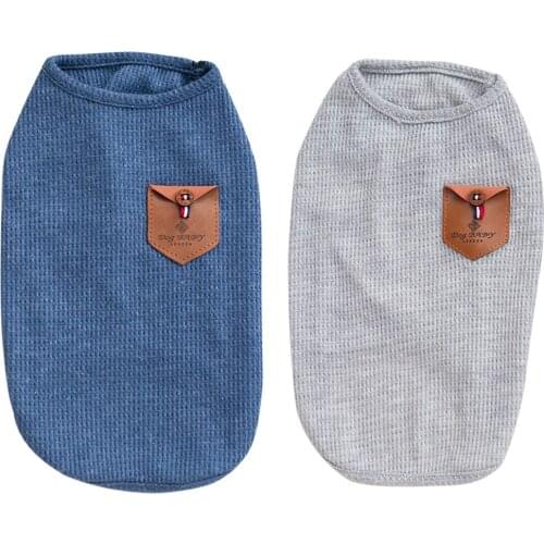 Pet Dog Cat Korean Style T-shirt Clothes Vest Coat Puppy Costumes Outfit S L XL