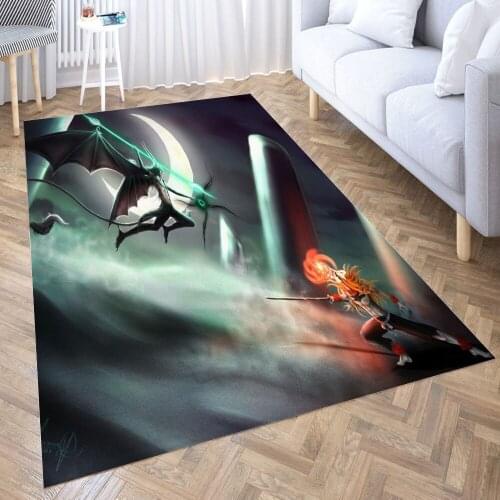 Ichigo vs ulquiorra Carpet Decora Home Bedroom Kitchen Anti-slip Mat Rug Doormat Aisle Floor Mat Bath Mats Doormat