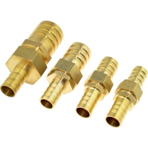 Brass Fitting 16mm Hose Barb to 19mm 25mm 32mm OD Hose Gas Coupler Connector Raccord Barb Reducer Copper Pipe Air Tube Adapter