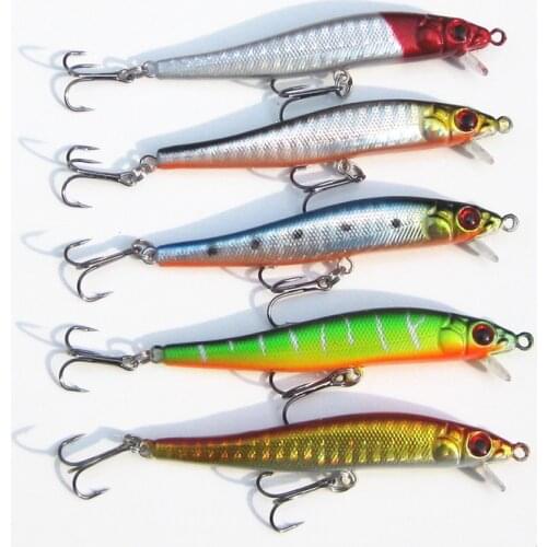 Lot 1pcs Colors Fishing Lures Crankbait Minnow Hooks Crank Baits Fishing lure hook bionic bait lure 8cm5 . 5g