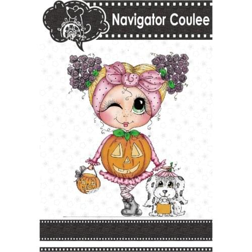 Halloween metal cutting mold pumpkin puppy girl died of novice scrapbook cutting decorative stamps and mold craft supplies 2021