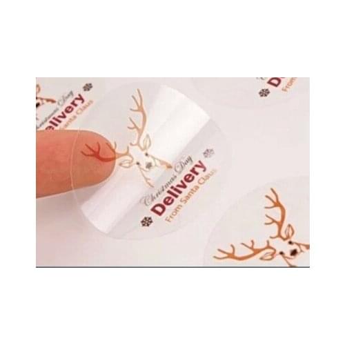 028 Customized Transparent PVC stickers, Self-adhesive label, Free shipping