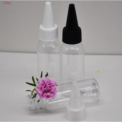 10pcs/lot 30ml plastic Bottle,Refillabel Unicorn Bottle,e-juice Dropper bottle with 20mm twist cap,Empty Bottle for essence