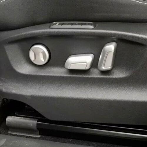 Fit For Skoda Kodiaq 2017 2018 ABS Matte Car Seat adjustment Switch Cover Trim car styling accessories 6pcs