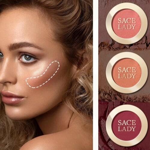 Powder Blush Natural Color Glow Tones Long Lasting Cheek Blush Reddish Look Perfect Gift for Girls All Skin Women Face Makeup