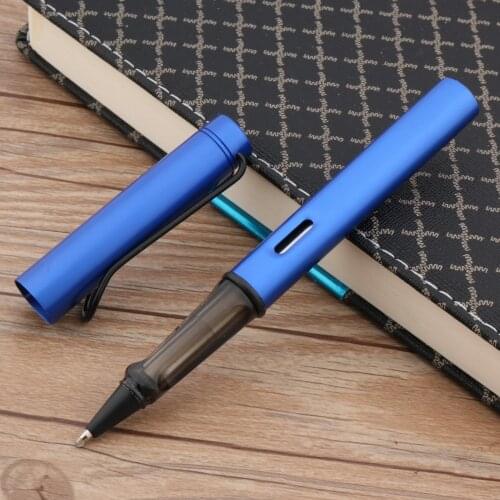 Luxury High quality classic OFFICE STUDENT Gun black metal sky blue Navy blue science Hold Rollerball Pen ink pen Supplies