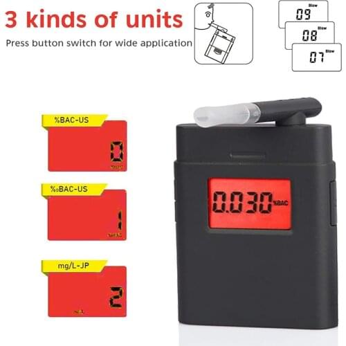 Handheld Alcohol Detection Alcohol Tester Digital Breath Alcohol Tester Breathalyzer Digital Breath Alcohol Tester Portable