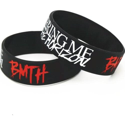 1PC Music Band BMTH Bring Me The Horizon Silicone Bracelets&Bangles Death Metal Rock Music Silicone Wristband Fans Gifts SH211