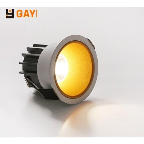 LED Dimmable Downlight Embedded COB Indoor Lighting Living Room Kitchen and Bathroom AC85~265V Anti-glare 9W 12W 15W 18W 20W