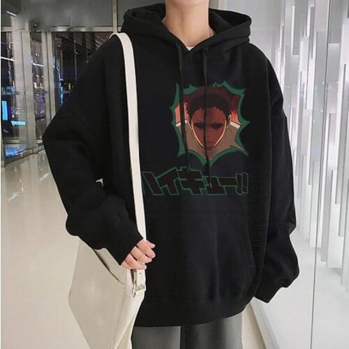 Daichi Sawamura Haikyuu Angry Anime Print Hoodies Streetwear Men/Women Sweatshirt Oversize Outwear Volleyball Uniforme Hoodies
