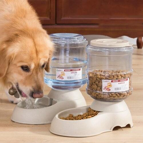 Convenient Gravity-driven Automatic Dog Feeder 3.75L Non-toxic Anti-skid Removable Easy To Clean Water Pet Dog Dispenser