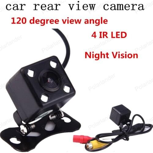 Hot sell Night Vision waterproof car security rear view camera CCD 4 IR LED 120 Degree view angle