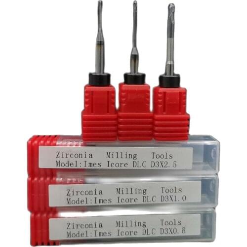 Imes-icore Dental End-mills Zirconia Milling Burs Compatible With Imes Icore Cad Cam CORIFTEC One 150i 250i 350i 450i