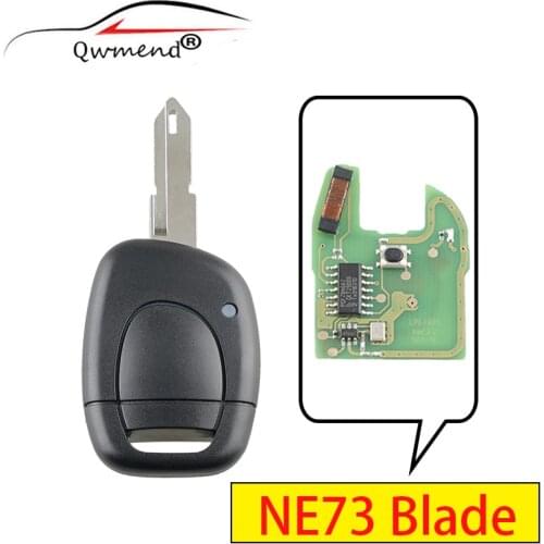 1 Buttons NE73 Blade Car Remote Key for Renault Twingo Clio Master KANGO 433mhz PCF7946 Chip for Renault Car Key