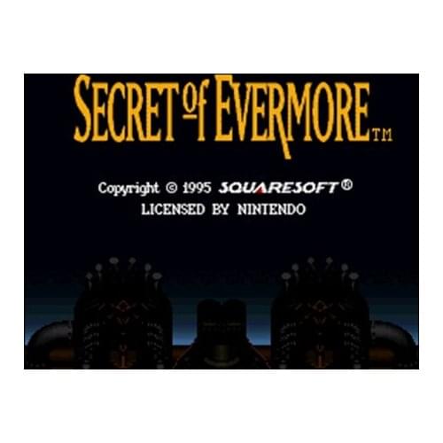 Secret of Evermore USA Version 16 bit Big Gray Game Card For NTSC Game Player