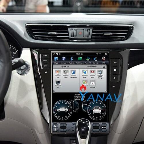 Car DVD player tesla style 12.1" car GPS navigation For-Nissan X-TRAIL 2014 car audio video multimedia player vertical screen