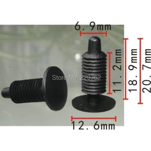 Free Shipping 100PCS Decorative Retainer Clip For GM Auto Fasteners screw Rivet Plastic Clips For Cars Body Automotive Clips