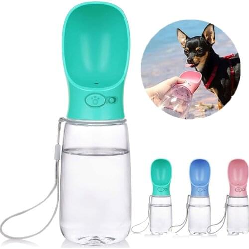Pet Dog Water Bottle Portable Bottle for Small Medium Large Dog Leakage-proof Dogs Water Bottle Outdoor Water Bowl for Dogs