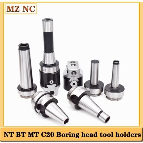 Lathe machine tools holder MT2 MT3 MT4 C20 C25 boring bar boring head connecter thread M16 M12 connecting thread: 1-1/2"-18UNF