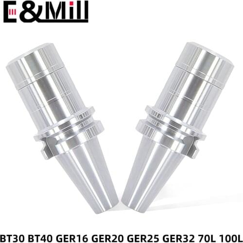 BT30 BT40 Tool Holder GER16 GER20 GER25 GER32 CNC Center Tool Holder High Precision BT GER Engraving Machine Spindle Tool Holder