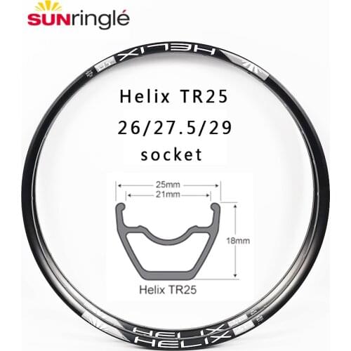 Sun Rim Helix TR25 26 27.5 29 inch Vacuum Tubeless XC TR Mountain Bike Rim Hoops