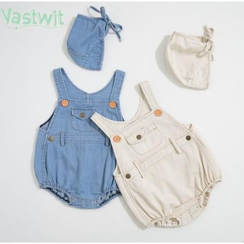 Infant Clothing Baby Romper Boys Kids Girls Overalls Newborn Clothing Denim Bodysuits Romper Loose Toddler One Piece Jumpsuit