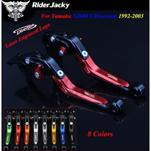 Red+Black CNC Motorcycle Accessories Adjustable Brake Clutch Levers For Yamaha XJ600 S Diversion 1992-2003 1999 2000 2001 2002